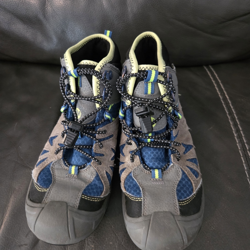 Kids Merrill Shoes - Blue and Gray